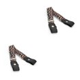 thumbnail image 3 of Jumpingount Cinturones Sin hebilla Estiramiento elástico ajustable Combina fácilmente Suministros de armario Correas de cincha para niños Niñas Estampado estampado de leopardo 2piezas Jumpingount CBP200522, 3 of 5