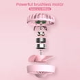 thumbnail image 3 of Mistaha Pocket Handheld Fan with Detachable Hand Strap Super Mini Desktop Fan 3-Speed Control 1500mAh Rechargeable Portable Cooling Fan for Home Office Outdoor Activities, 3 of 8