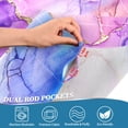 thumbnail image 3 of Yayeee Kitchen Curtains Tier Pair Light Filtering 27"x36" Rod Pocket Short Cafe Window Panel, Pastel Pink Marble Pattern, 3 of 7