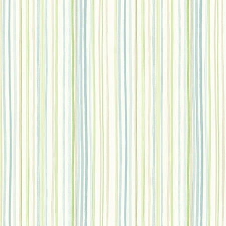 - Brewster Stripe Teal Lanata Wallpaper