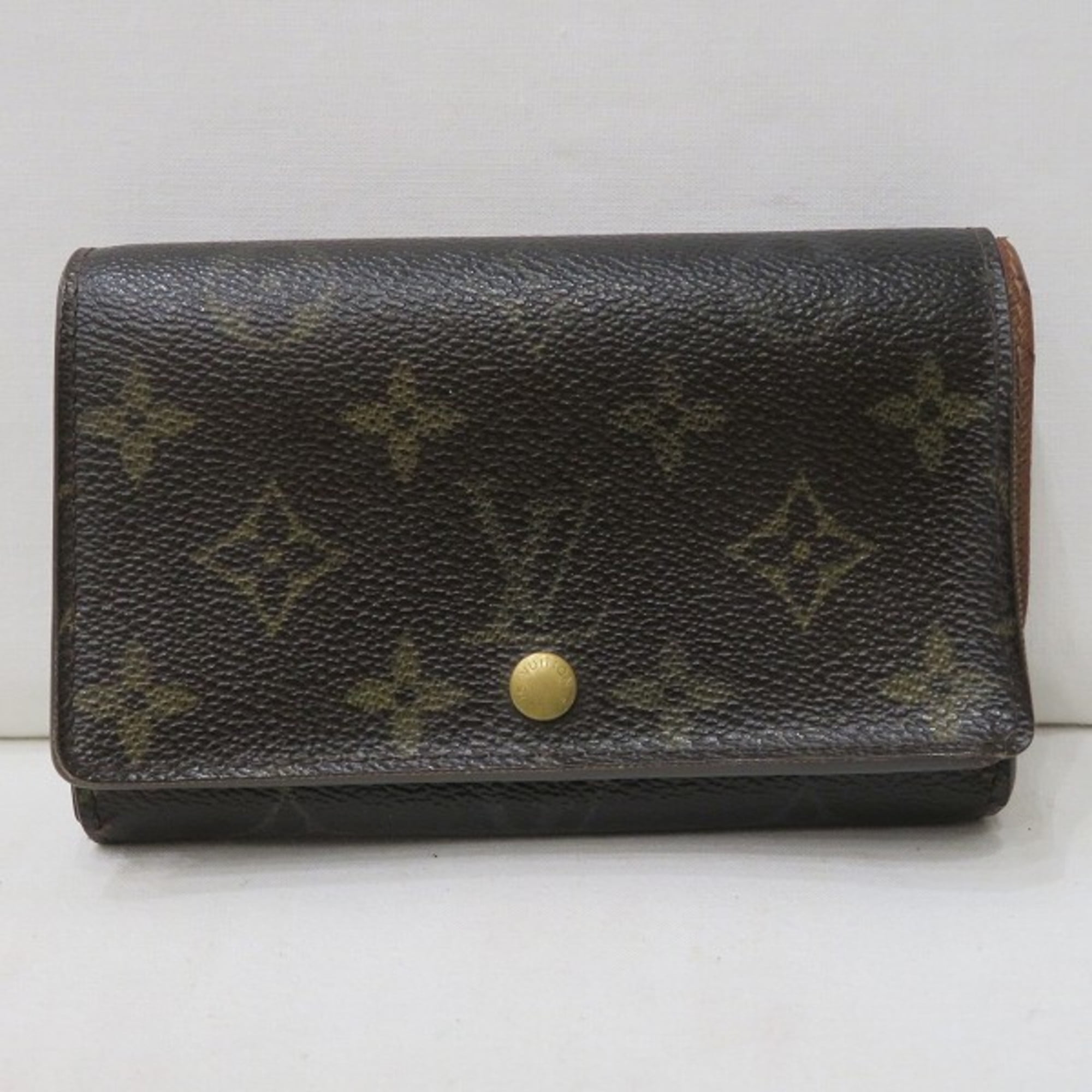 Pre-Owned Louis Vuitton Monogram Portomone Viennese M61663 Clasp 