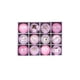 thumbnail image 1 of Matsuzay Paquete de 12 bolas de Navidad para colgar en la pared, decoraciones de ambientes, adornos de fiesta temáticos de cumpleaños, hogar Kits de decoración para fiestas Rosado, 1 of 6
