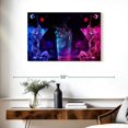 thumbnail image 3 of Elephant Stock Party Cocktails Wall Art - Horizontal Canvas Wall Art - Dining Room Wall Decor - Food And Drink Canvas - Black And Purple Decor - 36" x 24", 3 of 8