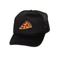thumbnail image 2 of Adult Men's Pepperoni Pizza Slice Rope Foam Trucker Hat, Black, 2 of 4