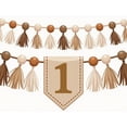 thumbnail image 4 of LUUFILx Number One Burlap Tassel Bunting Banner for Baby's First Birthday Party Background Decoration Backdrop Cake Smash Party Supplies Decors, 4 of 8