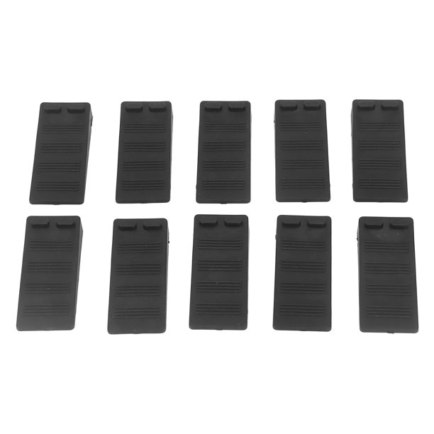 10 Topes de Goma para Puerta 37 X 15 X 08 Pulgadas Protección de Seguridad Negra Anticolisión Antideslizante Antiperforación Tope de Puerta TPR para Todas las ANGGREK Otros