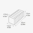 thumbnail image 3 of Honeycomb Compartment Underwear Drawer Organizer Set, Mesh Fabric Closet Dividers, Foldable Clothing Storage Bin for Bedroom Beige M, 3 of 4