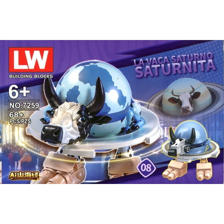 LW Building Blocks La Vaca Saturno Saturnita Building Block Set (68 Pcs)