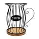 thumbnail image 1 of Cesta organizadora para portafiltros de café con base de madera. Portacápsulas de café. Negro, 1 of 9