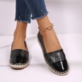 thumbnail image 6 of Rexoro Women Loafers Flats Cap Toe Woven Trim Comfort Slip On Women Shoes, 6 of 10