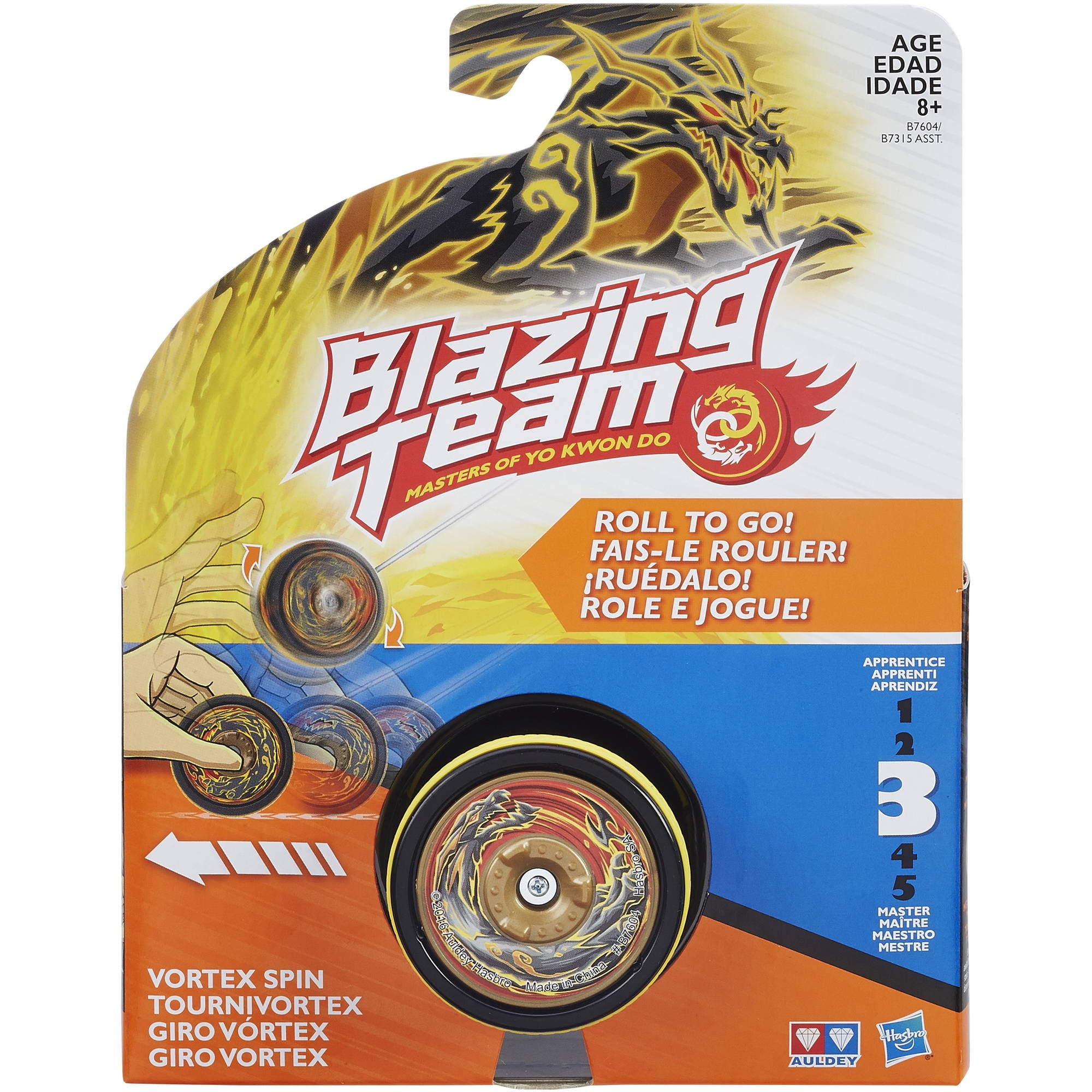 Hasbro Toys Blazing Team Vortex Spin Fox Yo-yo Level 3 - B7605 for sale  online