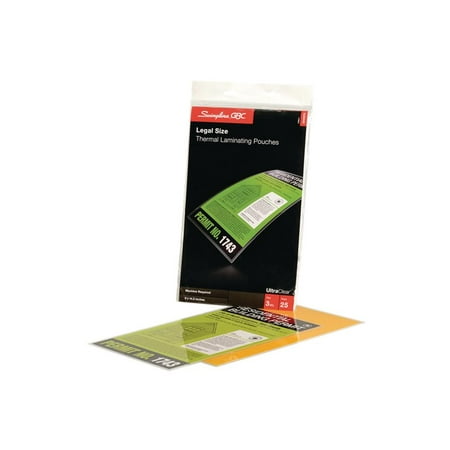 Swingline Laminate Pouch 25 Pack 3 Mil Legal Size