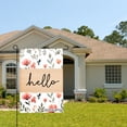 thumbnail image 2 of AMHNF Floral Hello Garden Flag For Home Outdoor Garden Yard Decor 12x18 inch, 2 of 5