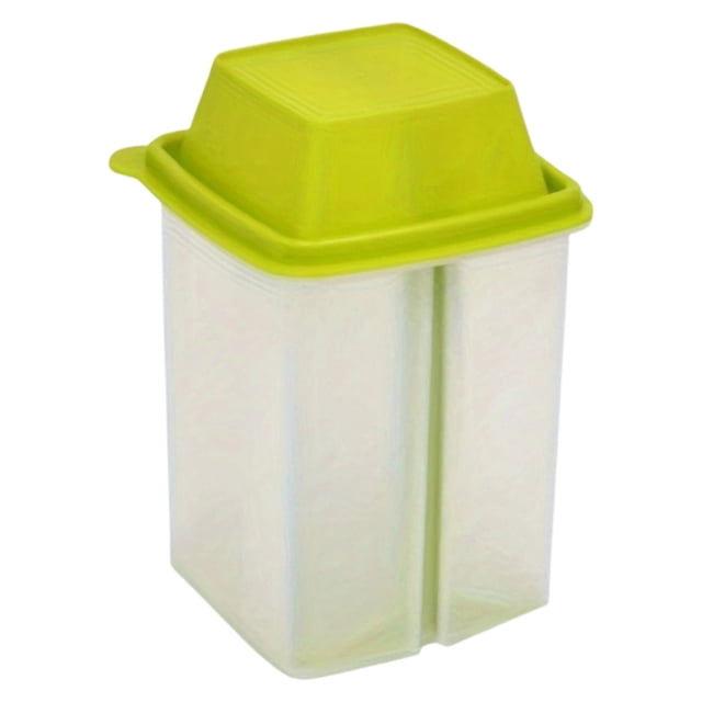 Pickle Container with Strainer Leak Proof Reusable Storage Jar for Kitchen Fridge Organization 1PC Green Stackable Food Keeper for Olives and Fermented Vegetables
