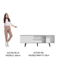 thumbnail image 4 of Mueble Mesa Para Tv Rack Madesa Dubai Hasta 65'' Blanco, 4 of 8