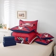 thumbnail image 5 of Baseball Comforter Set Twin Size 7 Piece Bed in A Bag Baseball Player Bedding Set Teens Super Soft All Season for Bedroom,Sports Reversible Bed Sets,Boston, 5 of 5