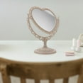 thumbnail image 4 of Vintage Desktop Makeup Mirror Creative Heart Shaped Mirror Rotatable Mirror, 4 of 8