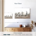 thumbnail image 4 of Elephant Stock Arabian Horses Wall Art - Horizontal Canvas Wall Art - Living Room Wall Decor - Animal Canvas - White And Gray Decor - 12" x 8", 4 of 8