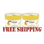 Dove Crushed Almond & Mango Butter Exfoliating Body Polish Scrub 10.5 fl oz Twin Pack