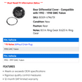 thumbnail image 2 of Rear Differential Cover - Compatible with 1992 - 1998 GMC Yukon 1993 1994 1995 1996 1997, 2 of 2