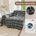 thumbnail image 4 of Smuge Couch Cover Sofa Covers Washable, Sectional Couch Covers L Shape Sofa towel Slipcovers Furniture Protector for Dogs Cats Pet(71"x 150", Dark Gray), 4 of 8