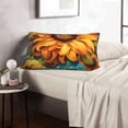 thumbnail image 6 of Xecao Deep Yellow Colorful Sunflower for Decorative Throw Pillow Case for Couch,Sofa or Bed Set,Pillow Cover for Sofa Home Decor Ideal Gift-16"x24", 6 of 6