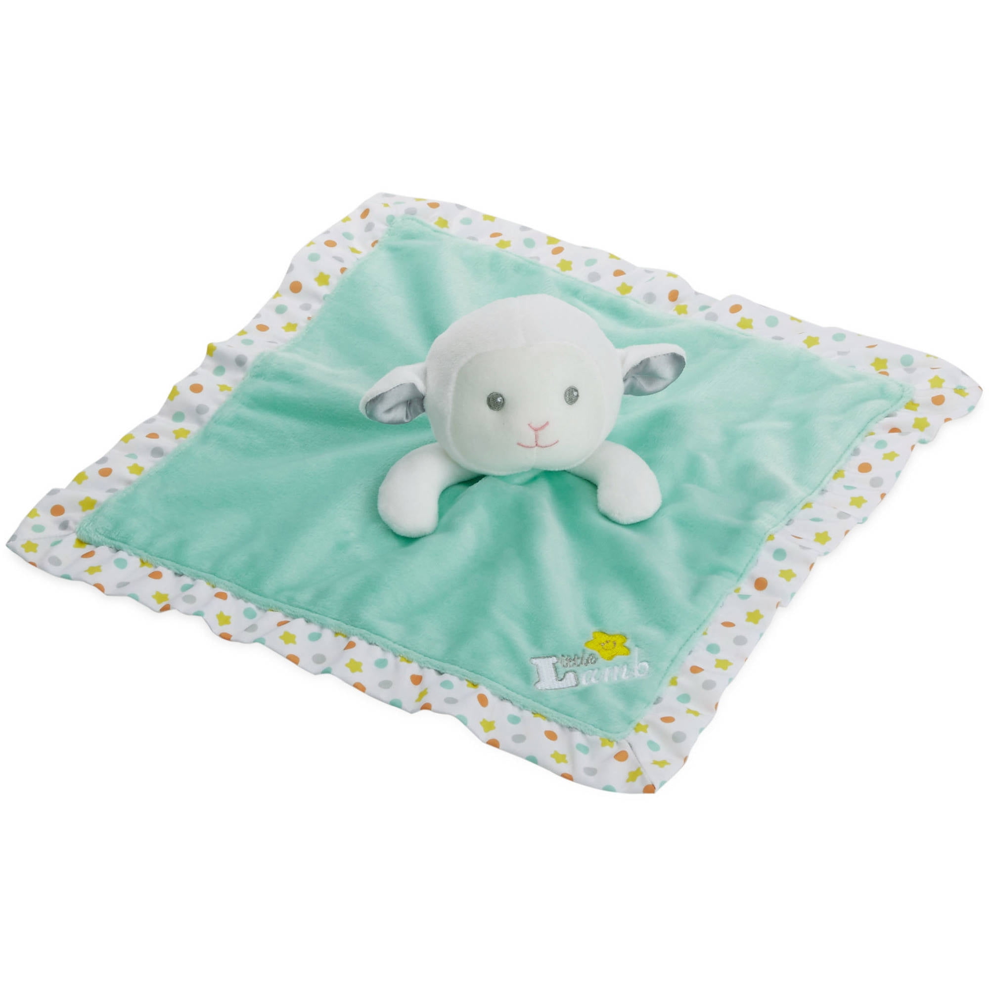 Newborn Baby Lamb Snuggle Plush with Security Blanket