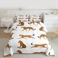 thumbnail image 2 of Castle Fairy Cheetah Wildlife Queen Comforter Set,Woodland Animal Bedding Comforter Set, 2 of 8