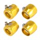 thumbnail image 1 of 4 Piezas AN10 Hexagonal Coche Manguera Acabadora Abrazadera Adaptador Montaje Tono Dorado, 1 of 1
