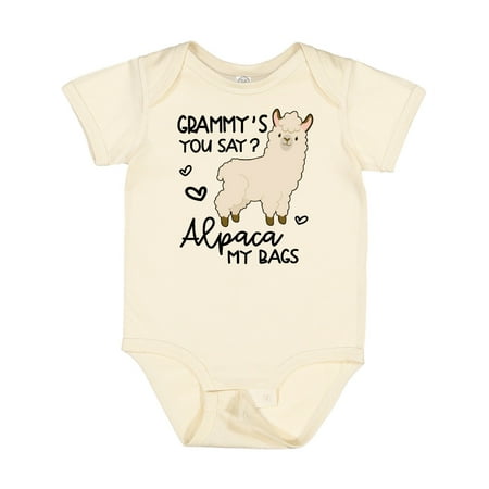 

Inktastic Grammy s You Say Alpaca My Bags Gift Baby Boy or Baby Girl Bodysuit