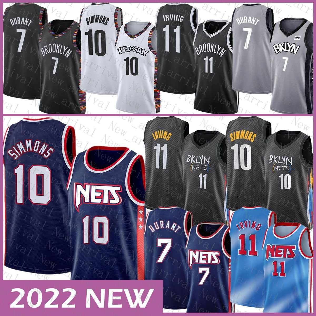 NBA_ Brooklyn''Nets''Men 11 72 Ben Simmons Kevin Durant Basketball Jersey  10 7 Kyrie Irving Biggie 118 