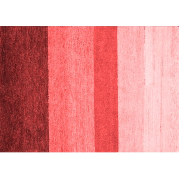 Ahgly Company Indoor Rectangle Abstract Red Contemporary Area Rugs, 7' x 10'