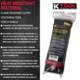 thumbnail image 5 of K Tool International 70440 Heat Resistant Material Flame Resistant Cloth Soldering Tool and Torch Shield is Ideal for Plumbers and HVAC Technicians, Size: 10 in X 18 in; .A., 5 of 9
