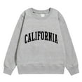 thumbnail image 3 of Kiijoy Little Girls Casual Sweatshirt California Print Crewneck Pullover Top, Sizes 5-6, 3 of 3
