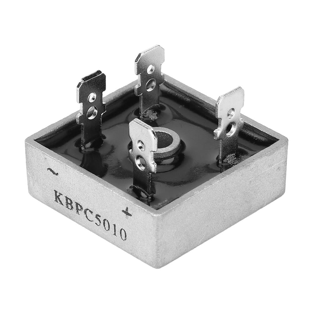 1-10PCS KBPC5010 50A 1000V Metal Case Single Phases Diode Bridge Rectifier 