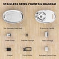 thumbnail image 7 of WOPET Cat Water Fountain, Stainless Steel Pet Water Fountain, Automatic Cat Water Dispenser, Dog Water Fountain, Dishwasher Safe, 67oz/2L, 7 of 7