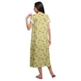 thumbnail image 4 of Moomaya WoMen's V-Neck Nursing Sleepwear Printed Cotton A-Line Nightdress, 4 of 5