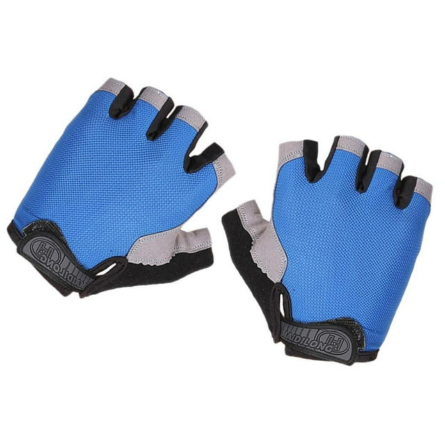 S SERENABLE Gants Sans Doigts pour Femmes, Protection, Gants Sans Doigts Protection, pour, Bleu L