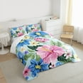 thumbnail image 3 of Homewish Tropical Flowers 2pcs Bedding Comforter Set for Teens Boys Girls,Chic Flowers Twin Comforter Sets,Spring Graden Breathable Bedding Set,Lightweight Room Decor, 3 of 8