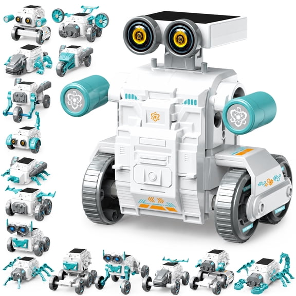 Biiend 16-in-1 Solar Robot Kit for Kids Ages 8-12, STEM Educational DIY Building Toy, Solar Powered Engineering Science Construction Set Gift for Boys & Girls