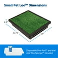 thumbnail image 4 of PetSafe Pet Loo Portable Dog Potty - Pet Toilet Alternative for Puppy Pads - Medium - Perfect for House Training - Easy-to-Clean Grass Mat, 4 of 7
