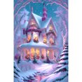 thumbnail image 1 of Pintura de diamante 5D DIY, taladro redondo completo, Castillo de nieve, decoración del hogar, arte artesanal, 40x60cm, 1 of 9