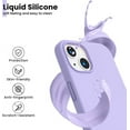 thumbnail image 5 of Entronix Silicone Soft Case Designed for iPhone 13 Mini Shockproof Durable Slim Fit (Purple), 5 of 7