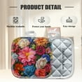 thumbnail image 2 of 4 Pack Pot Holders,Kitchen Essential, Potholder Set,Colorful Medley Of Popular And Rare Flowers, 2 of 6