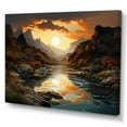 thumbnail image 2 of Designart "Landscape Of Sunrise In The Canyon Desert I" Canyon Canvas Wall Art, 2 of 7