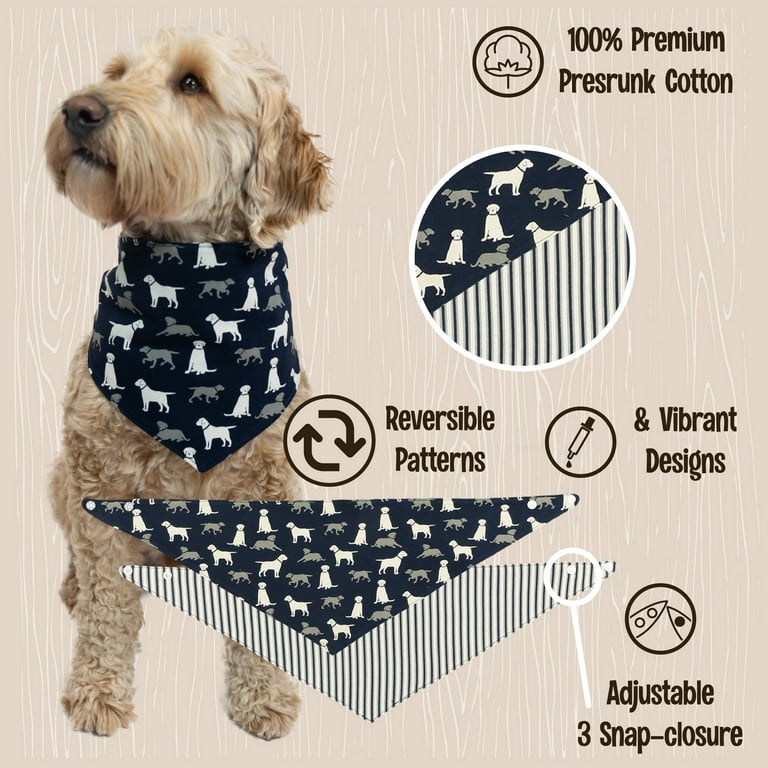 Designer Premium Dog Scarf Bandana - For Dog Lovers