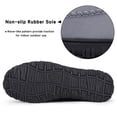 thumbnail image 5 of DSOLE Slippers for Men Moccasins for Men Cozy Memory Foam House Slippers Indoor Outdoor Bedroom Shoes Hard Rubber Sole MALE Greyblack 10, 5 of 5