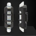 thumbnail image 2 of Luz trasera para bicicleta con 3 mo de luz rojo / azul / blanco, recargable por USB, luz trasera LED súper brillante, impermeable, con clip - Blanco Sunnimix Luz de bicicleta Lámpara de noche, 2 of 4