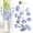 Light Blue, variant on 1 Stem Artificial Long Campanula Flower, Faux Silk Bellflower Stem for Dining Table Centerpiece Home Vase Floor Decor, 83x4cm, Clearance White