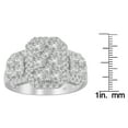 thumbnail image 5 of 14k White Gold 2.25ct TDW Round Cut Diamond Emerald Ring (H-I,SI1-SI2), 5 of 5